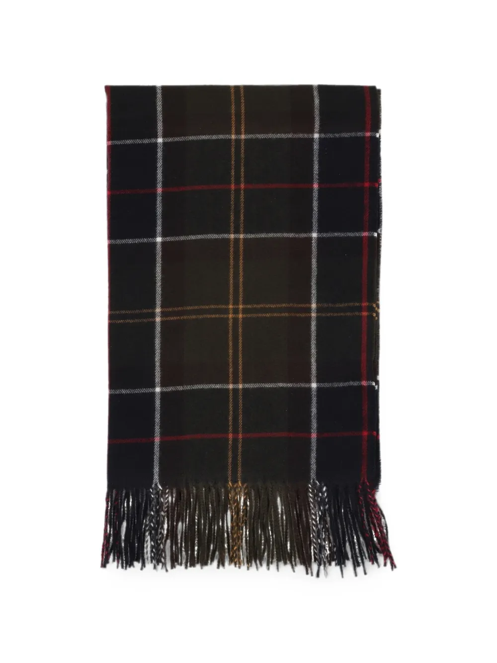 Barbour Stanway Schal mit Schottenkaro - Schwarz