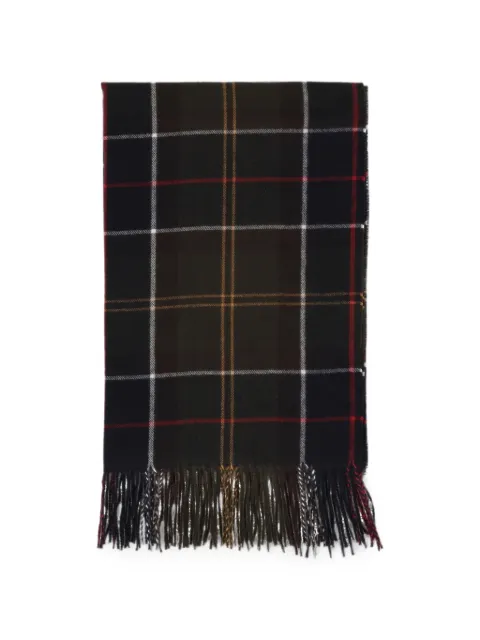 Barbour Stanway tartan wrap scarf