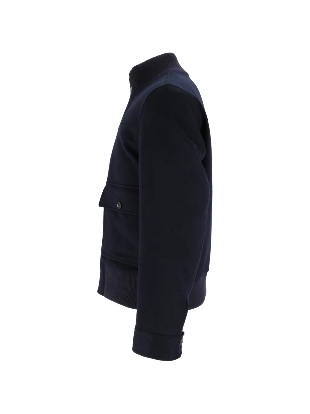 Lardini Jack met knoopsluiting en geribbelde afwerking Blauw