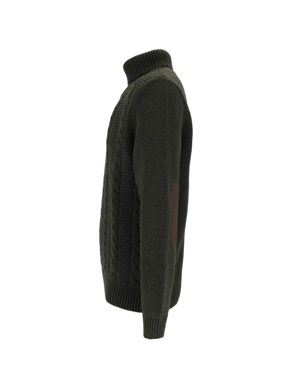 Barbour Staplecross kabelgebreide trui Groen