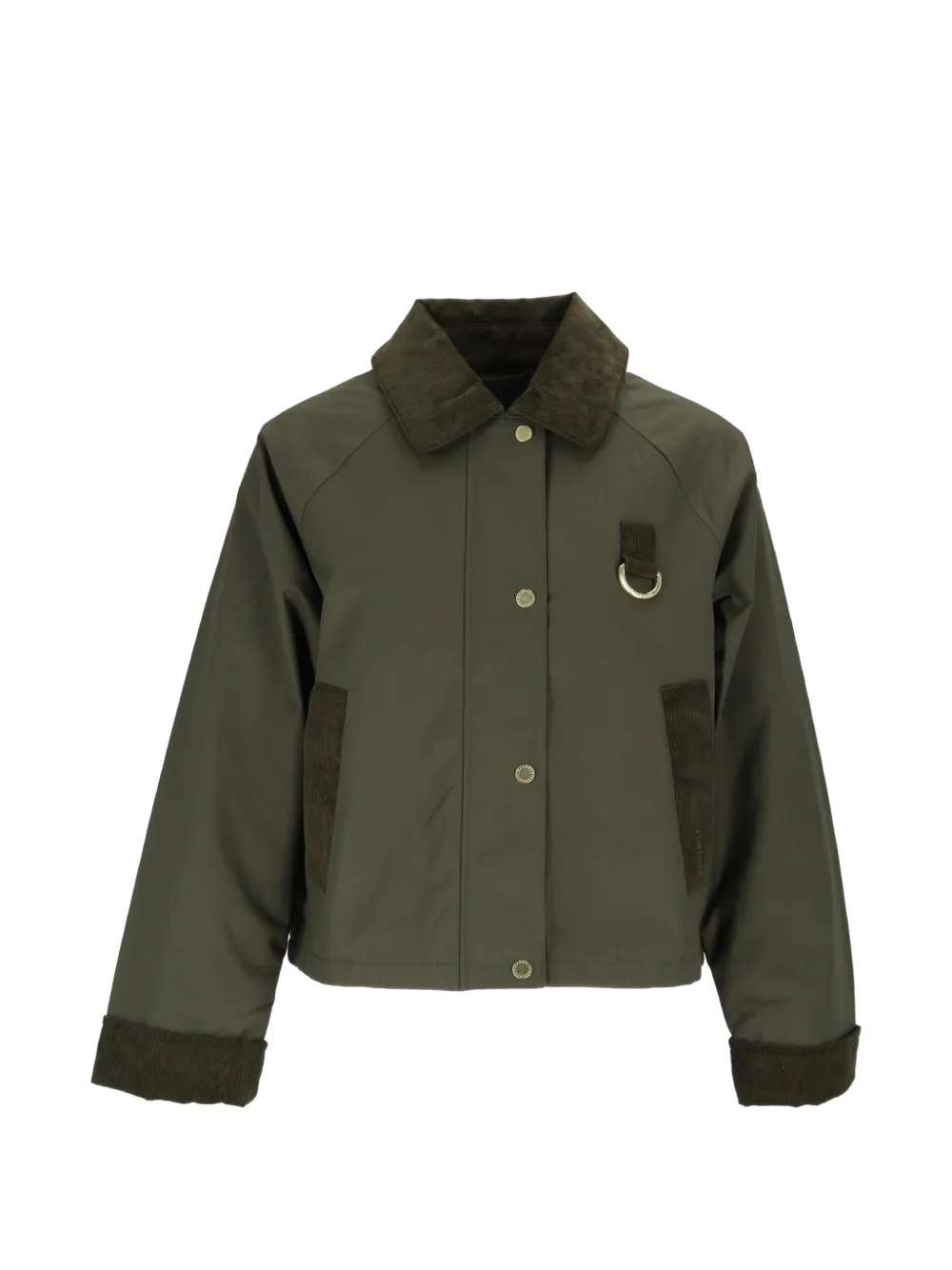 Barbour Wendy corduroy-trim jacket - Verde