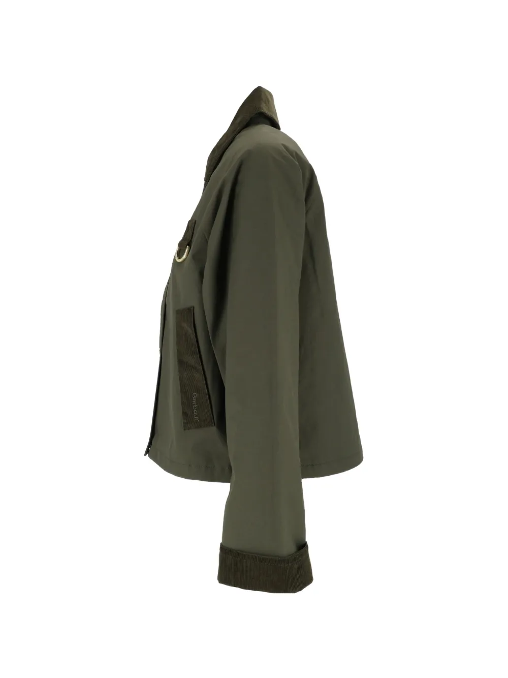 Barbour Wendy jack met ribfluwelen afwerking Groen