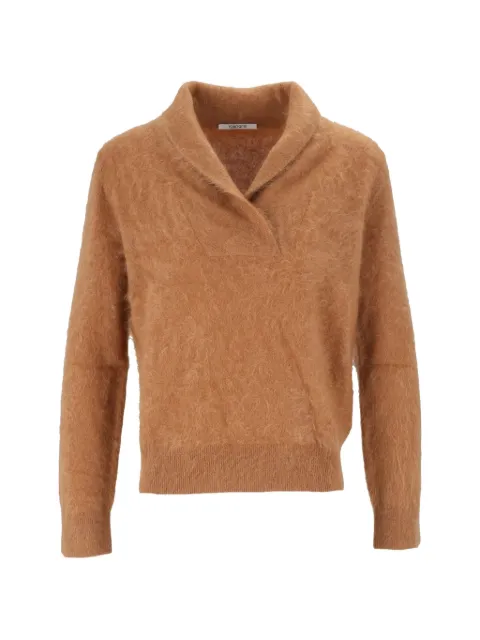 Kangra brushed-effect shawl-collar sweater