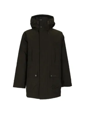 Feng Chen Wang Oversized colour-block Hooded Coat | Black | FARFETCH