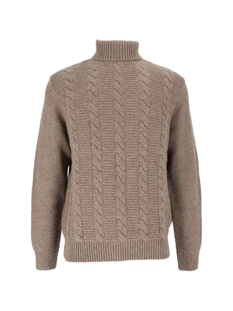 Barbour cable-knit roll-neck sweater
