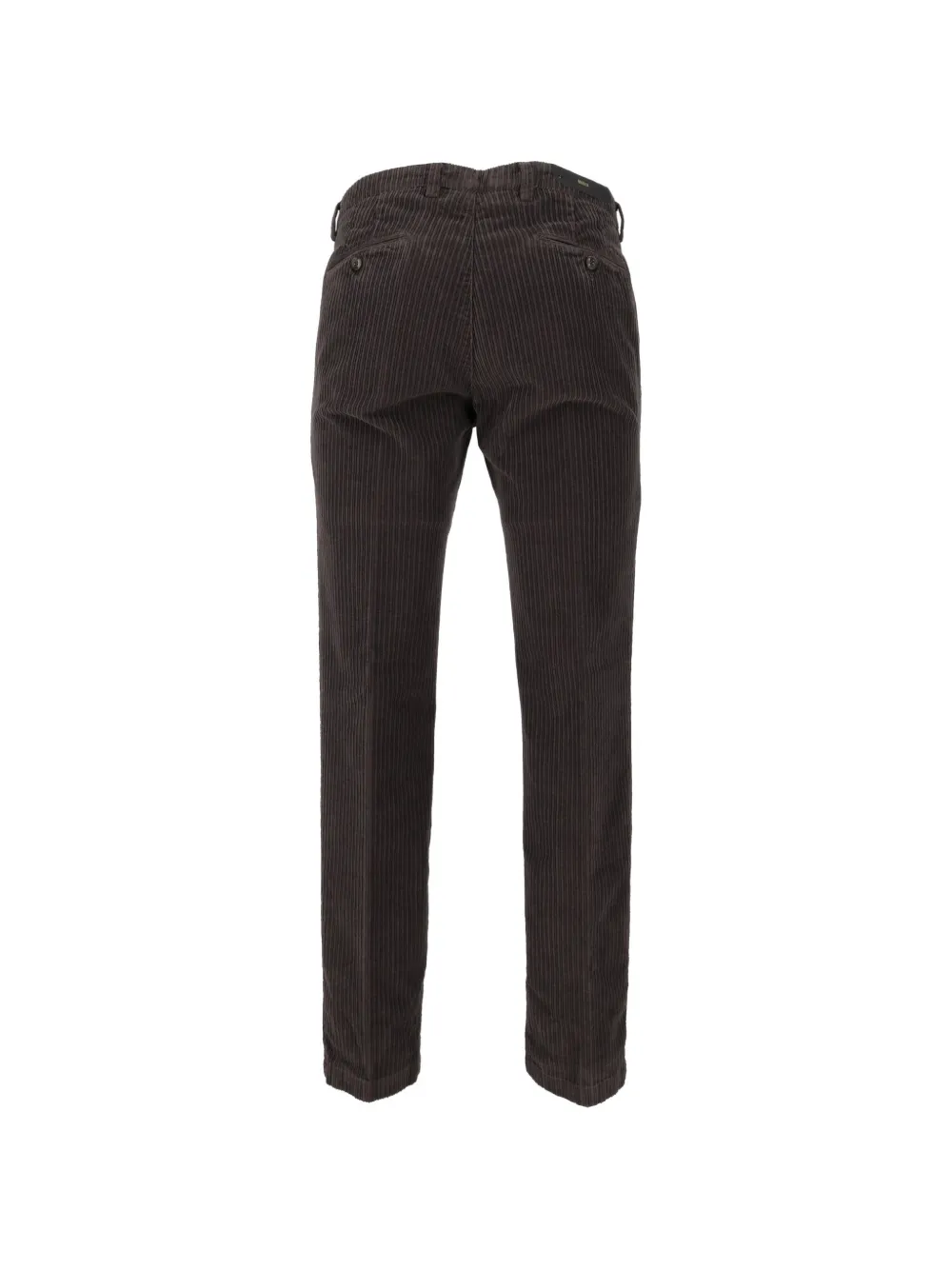 Briglia 1949 Broek met toelopende pijpen en ribfluweel-effect Bruin