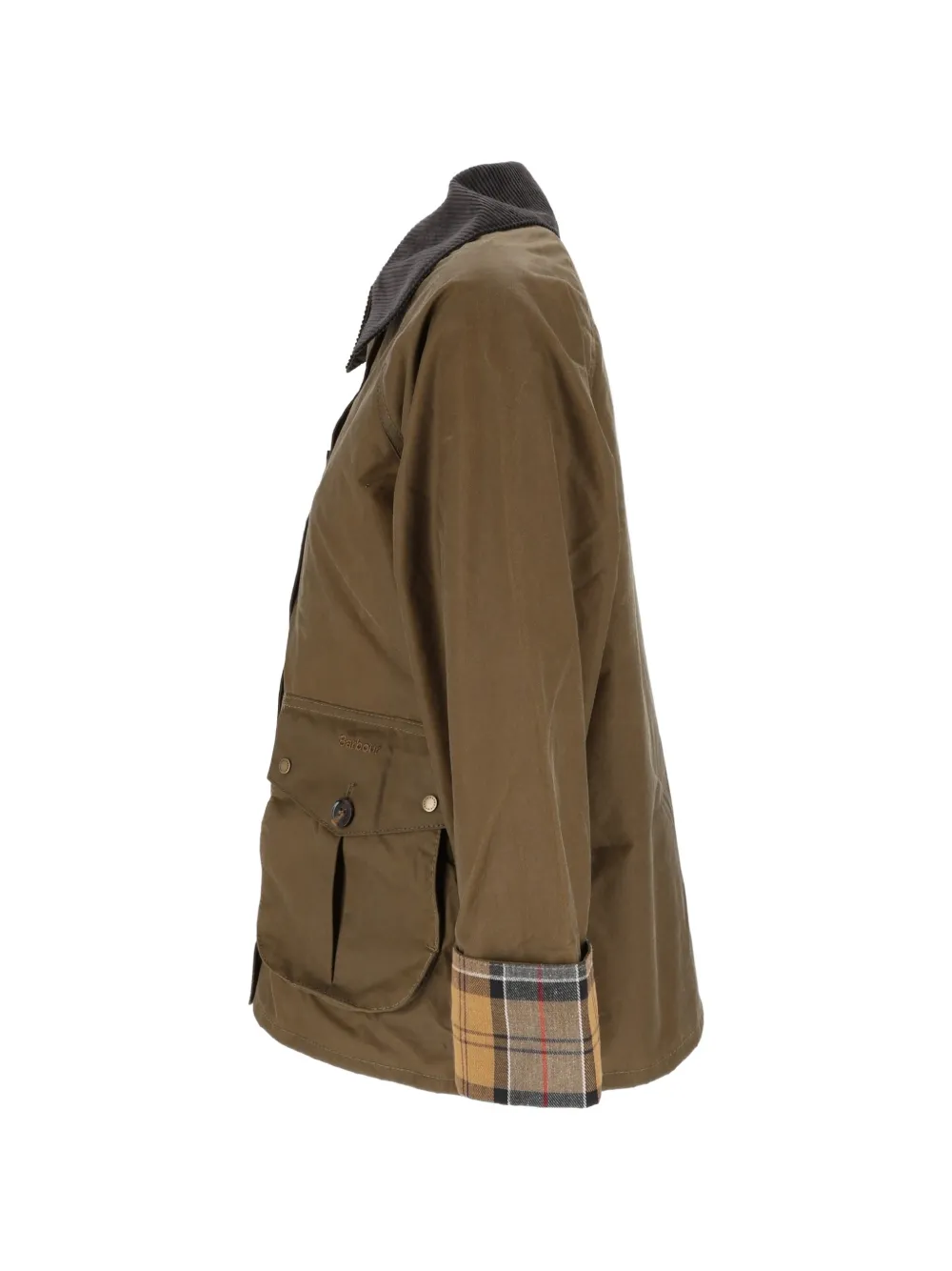 Barbour Marena gewaxt katoenen jack Bruin