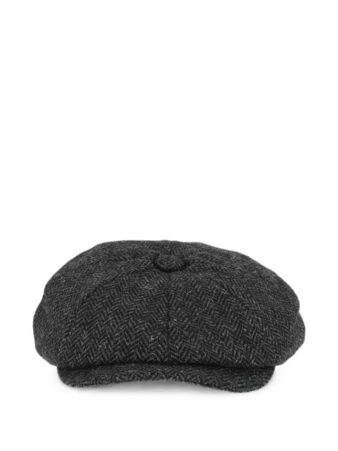 Barbour Fyne tweed baker boy cap