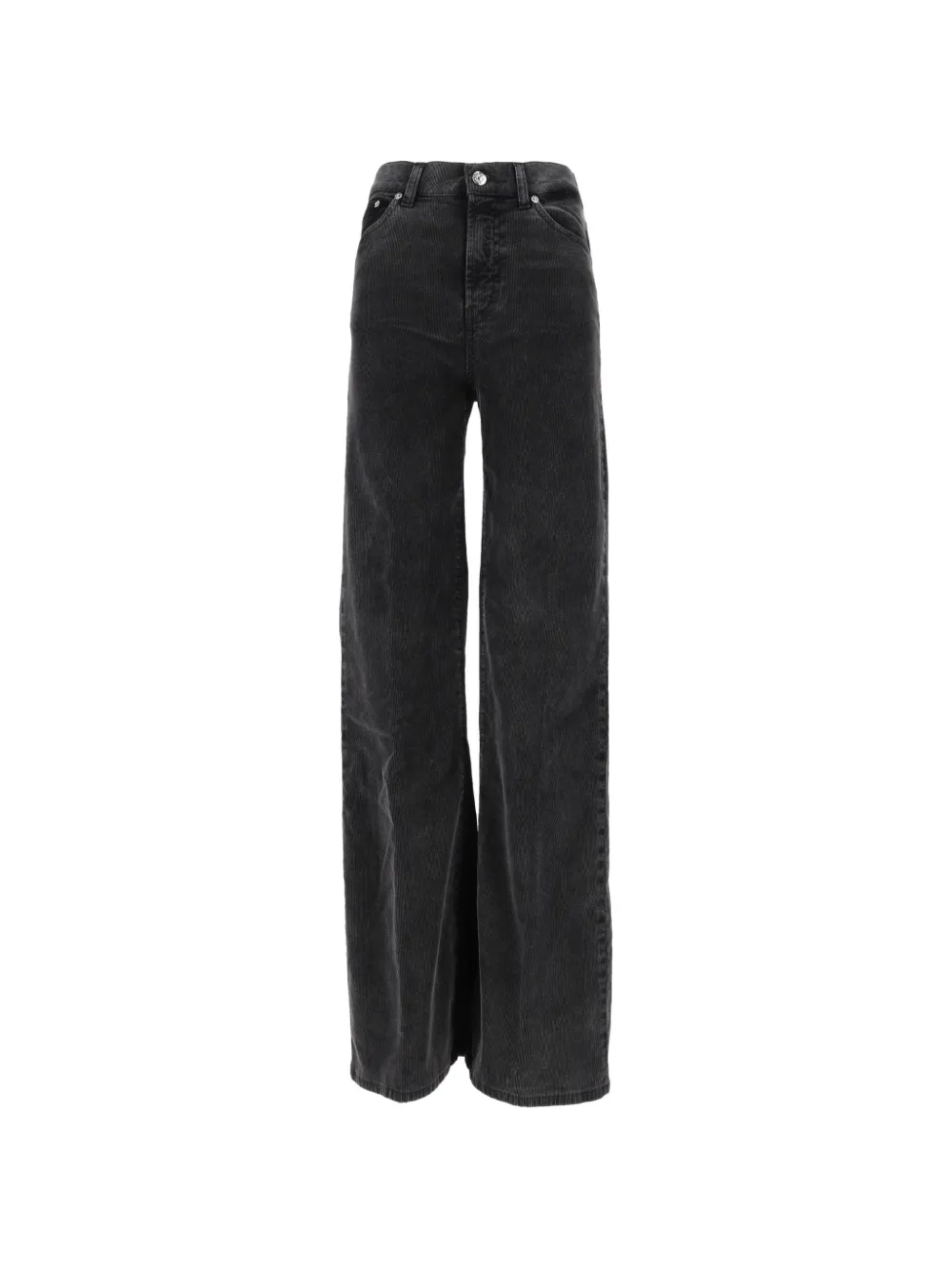 DONDUP Pantaloni Amber a coste - Nero