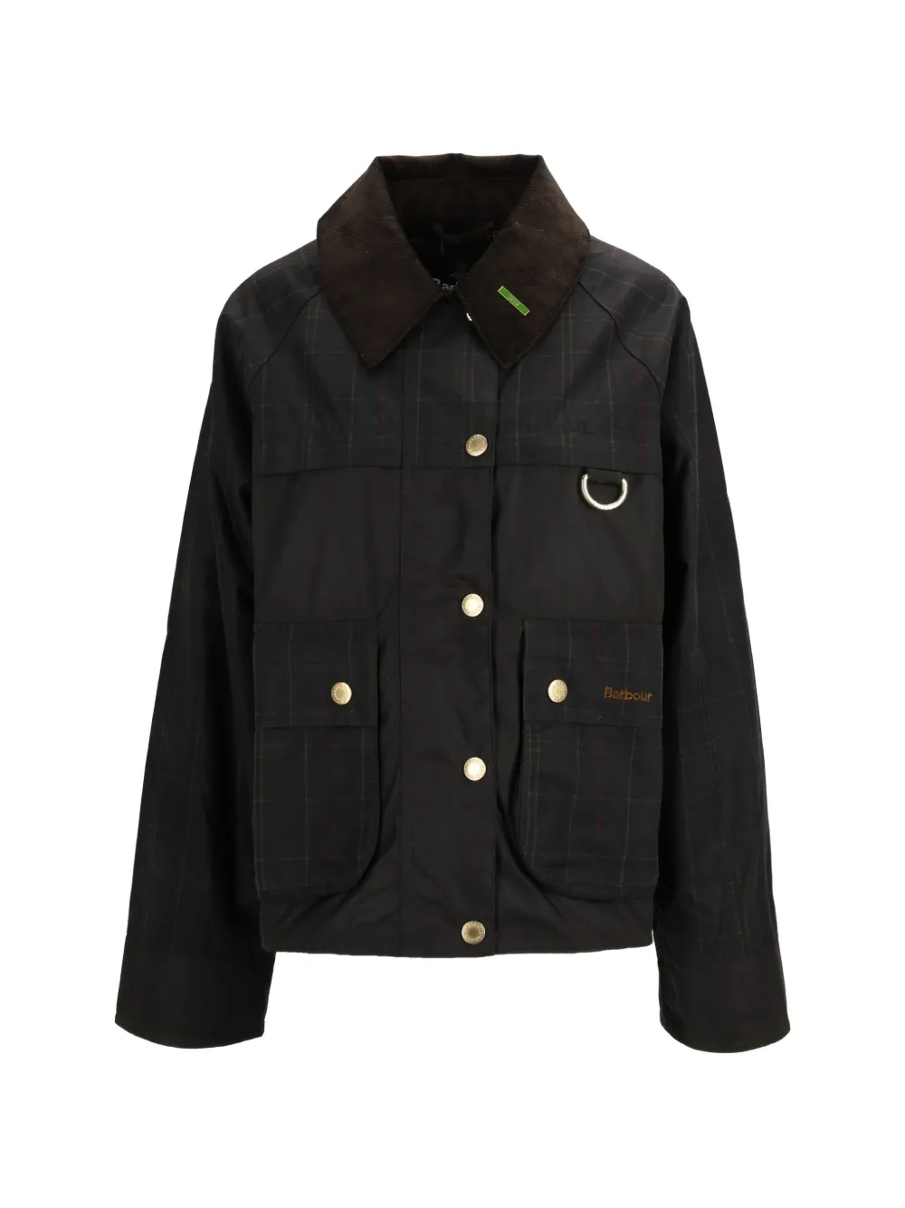 Barbour Tartan Spey wax jacket - Schwarz
