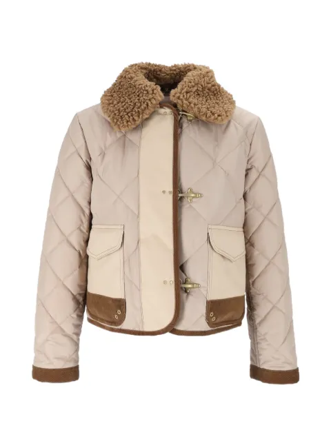 Fay 3-Ganci faux-fur collar jacket