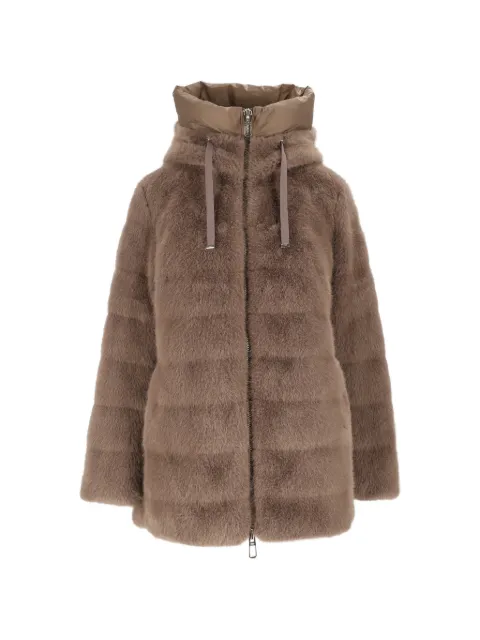 Duno faux-fur hooded coat