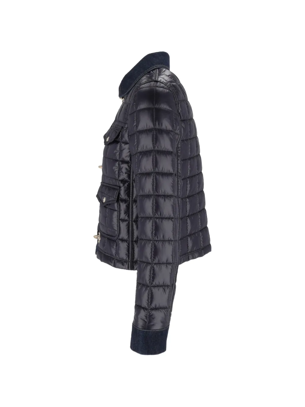 Fay 3 Ganci ruitvormig gewatteerd jack Blauw
