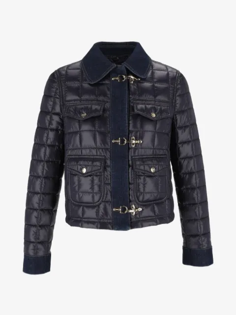 Fay Gesteppte 3 Ganci Jacke mit Karomuster