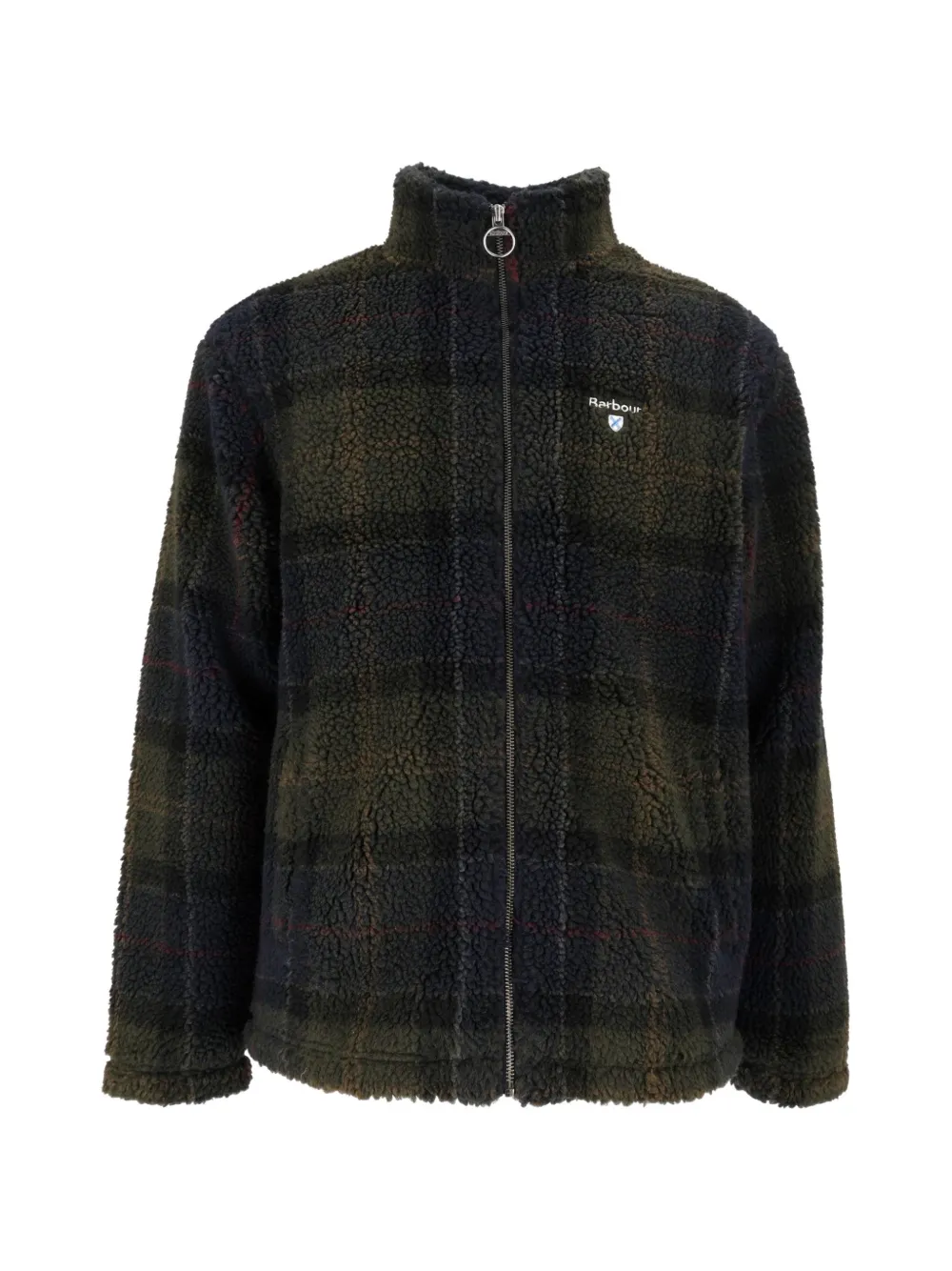 Barbour Tartan sherpa fleece sweaters Groen