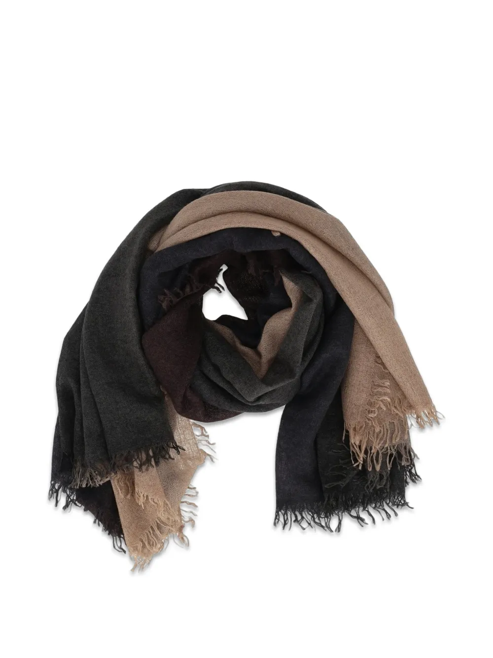 Faliero Sarti Cristiana frayed-edge scarf - Grau