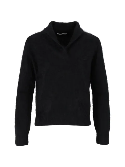 Kangra brushed shawl-collar sweater