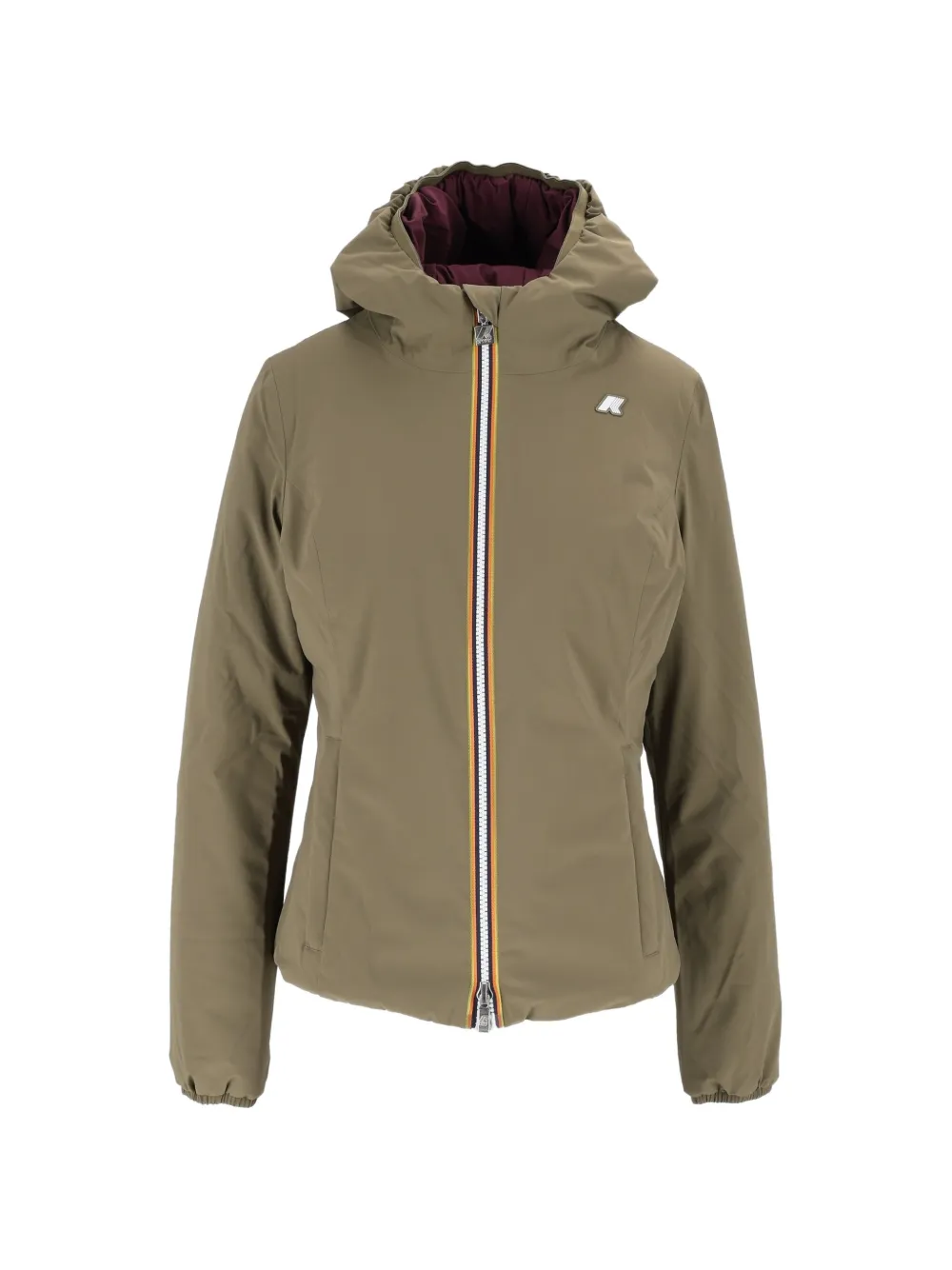 K-Way Wendbare Lily St Warm Kapuzenjacke - Grün