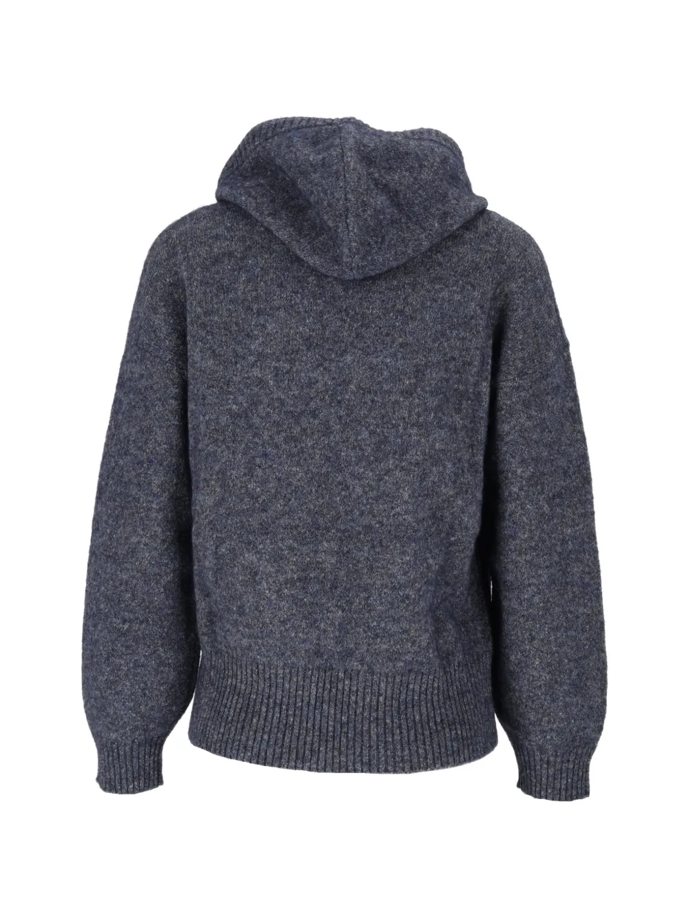 Kangra knitted hoodie Blauw