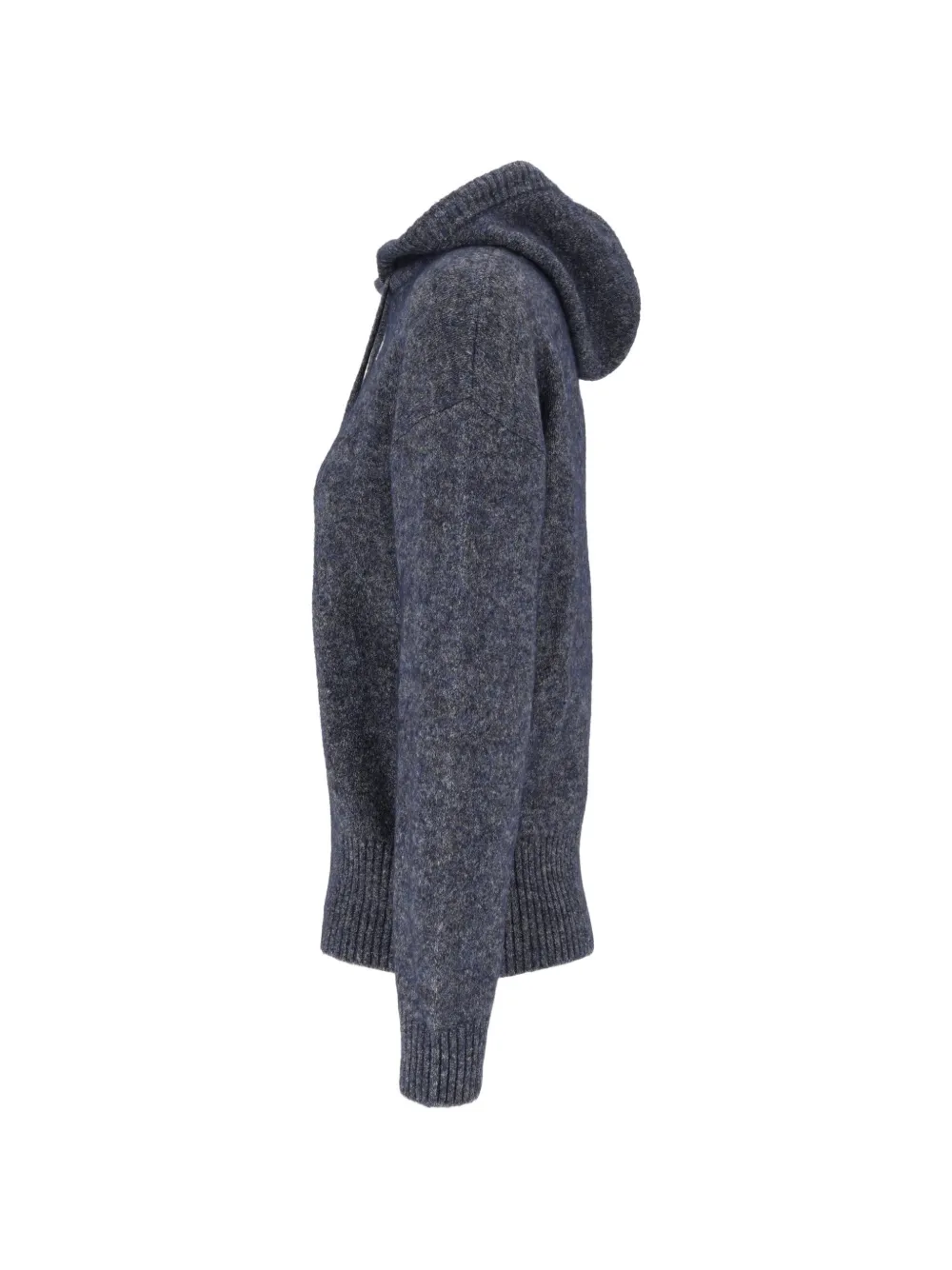 Kangra knitted hoodie Blauw