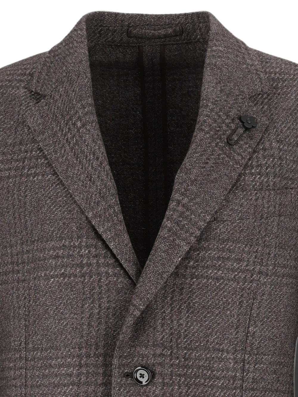 Lardini Roma Prince of Wales geruite blazer Bruin