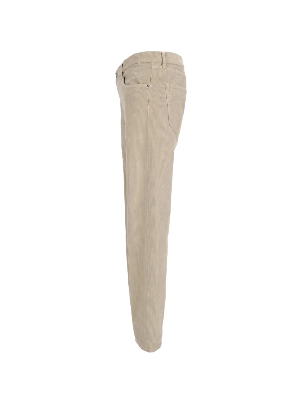 DONDUP Icon ribfluwelen straight broek Beige