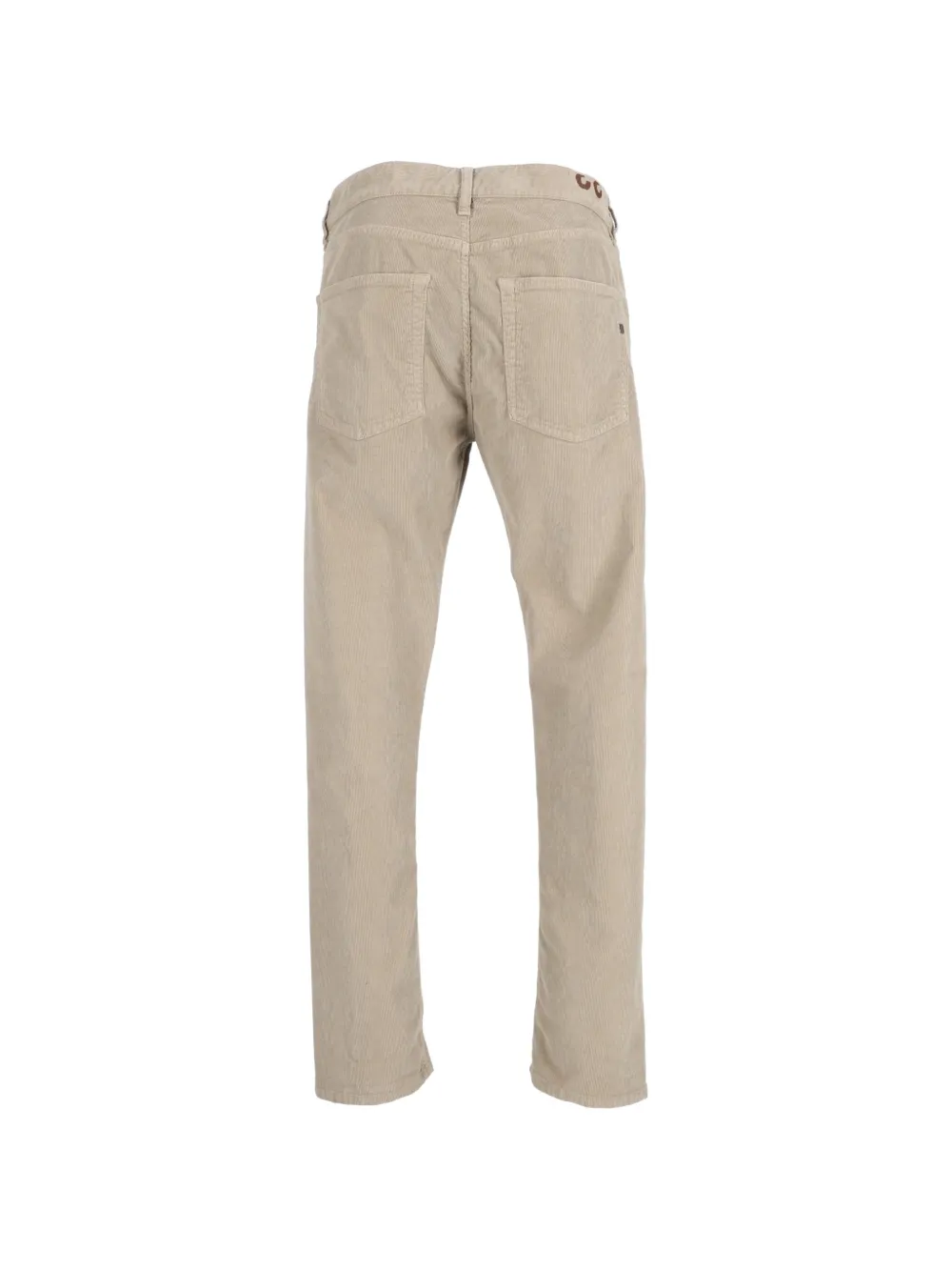 DONDUP Icon ribfluwelen straight broek Beige
