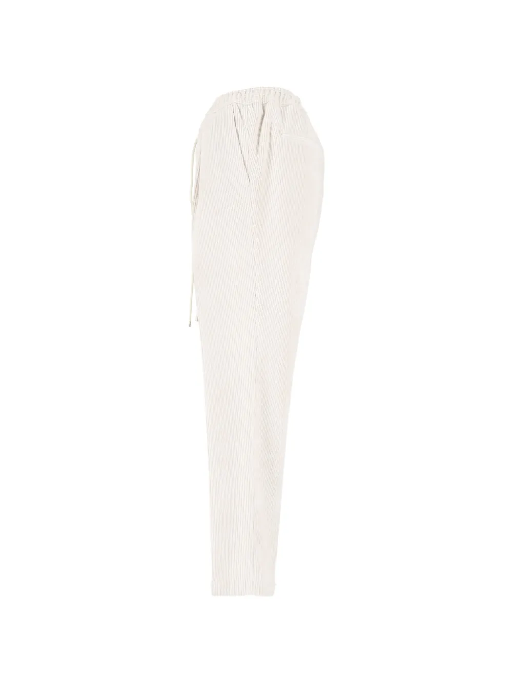 Briglia 1949 Broek met ribfluwelen effect en trekkoord Wit