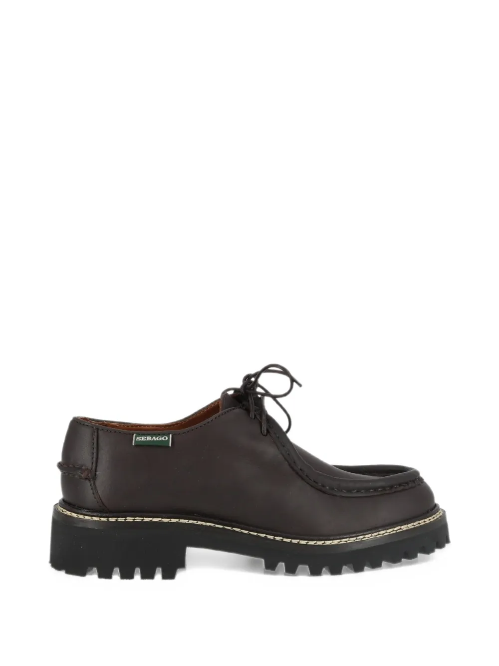Sebago Opal Lug leather loafers - Marrone