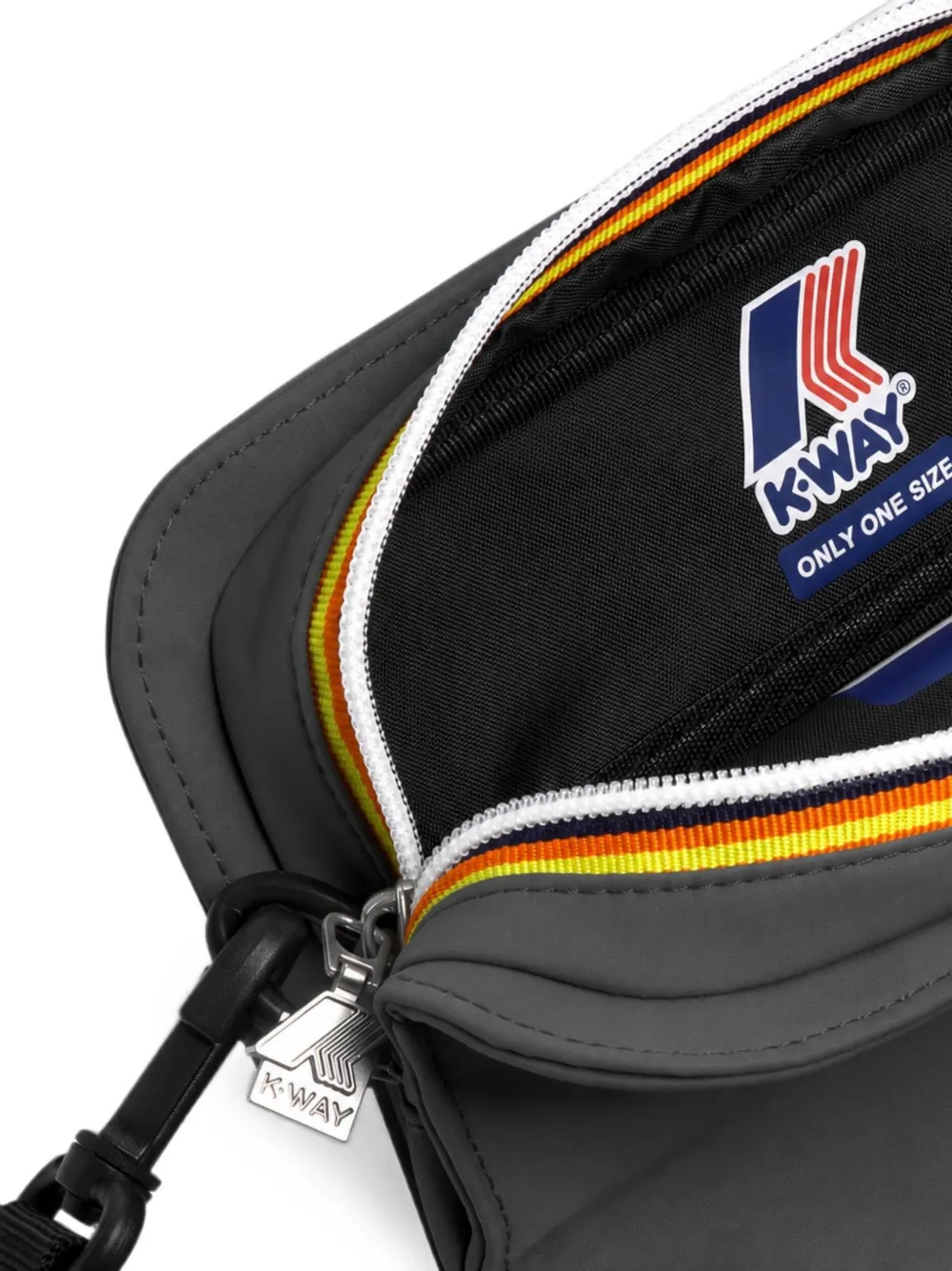 K-Way Marybell buidel met logo-patch Grijs