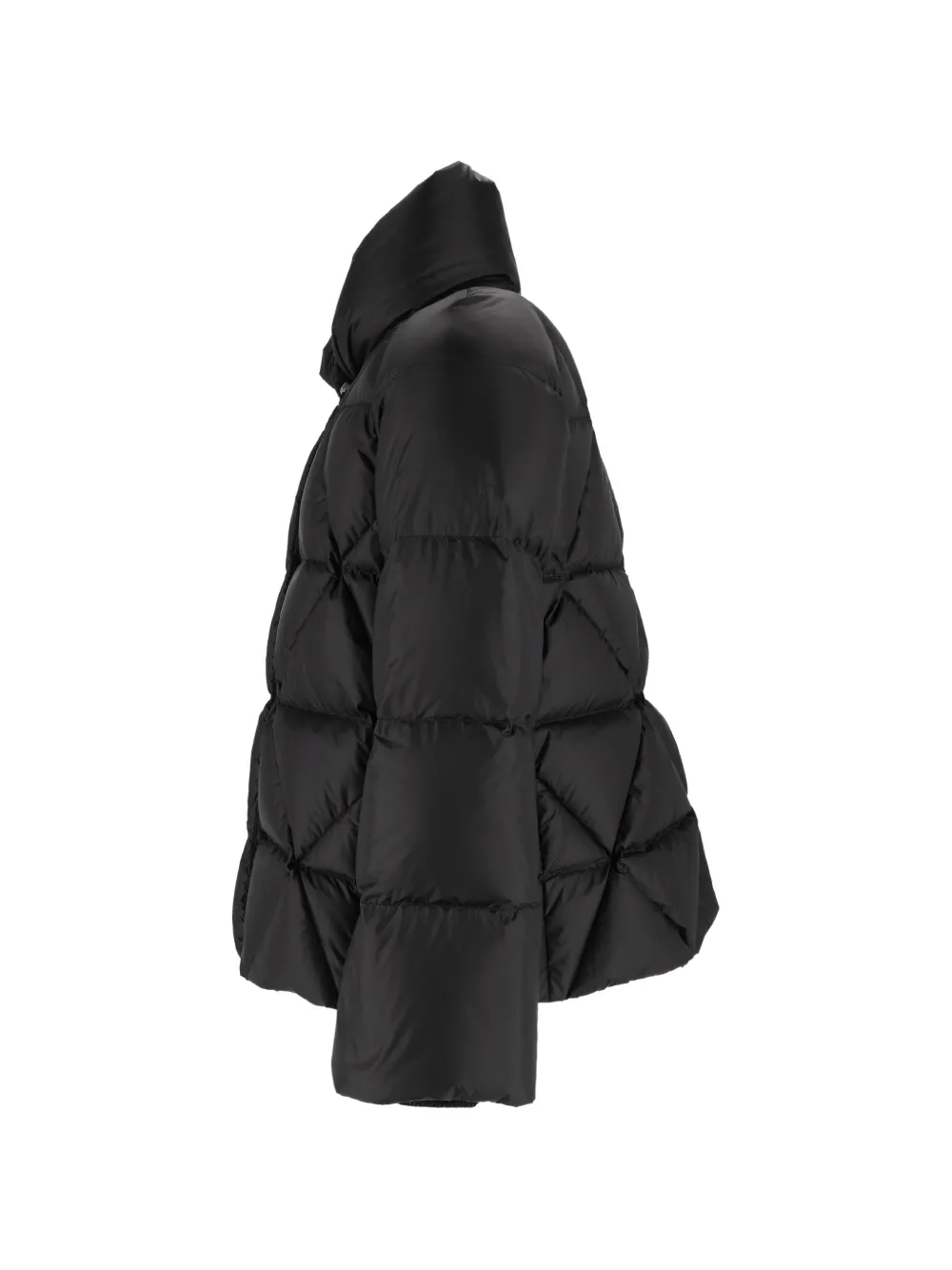 Fay Gewatteerd jack met Gancio-sluiting en argyle-patroon Zwart