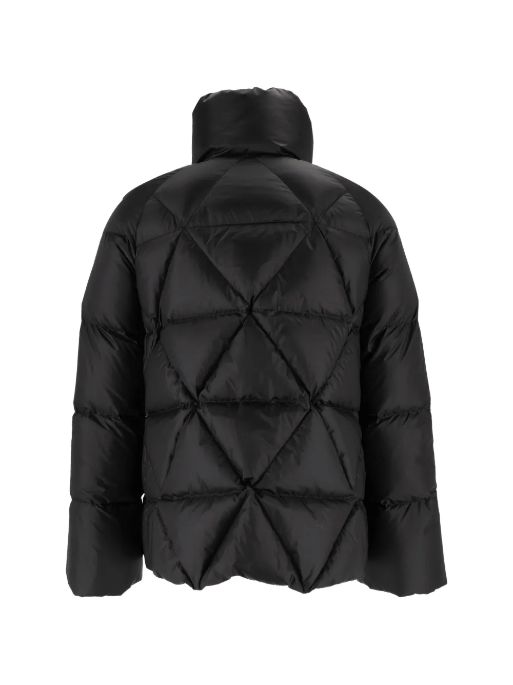 Fay Gewatteerd jack met Gancio-sluiting en argyle-patroon Zwart