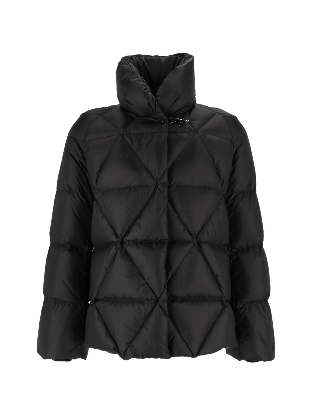 Fay argyle-quilted Gancio-fastening jacket