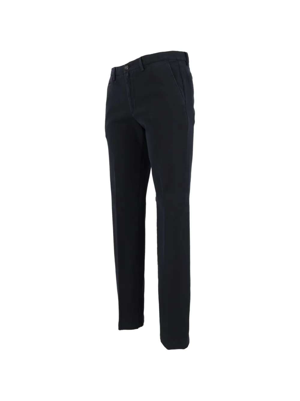 Briglia 1949 Broek met knoopsluiting en riemlussen Blauw