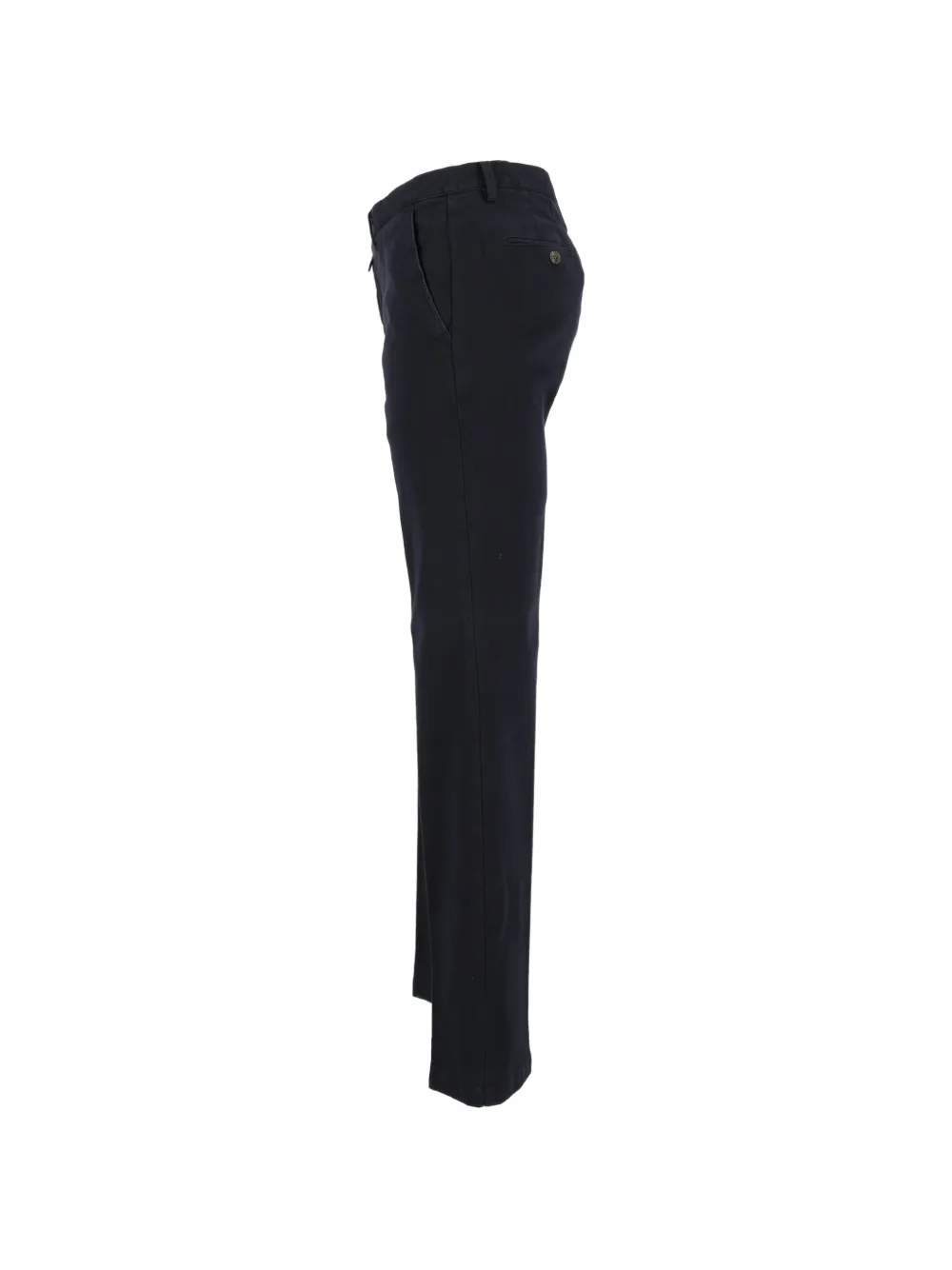 Briglia 1949 Broek met knoopsluiting en riemlussen Blauw