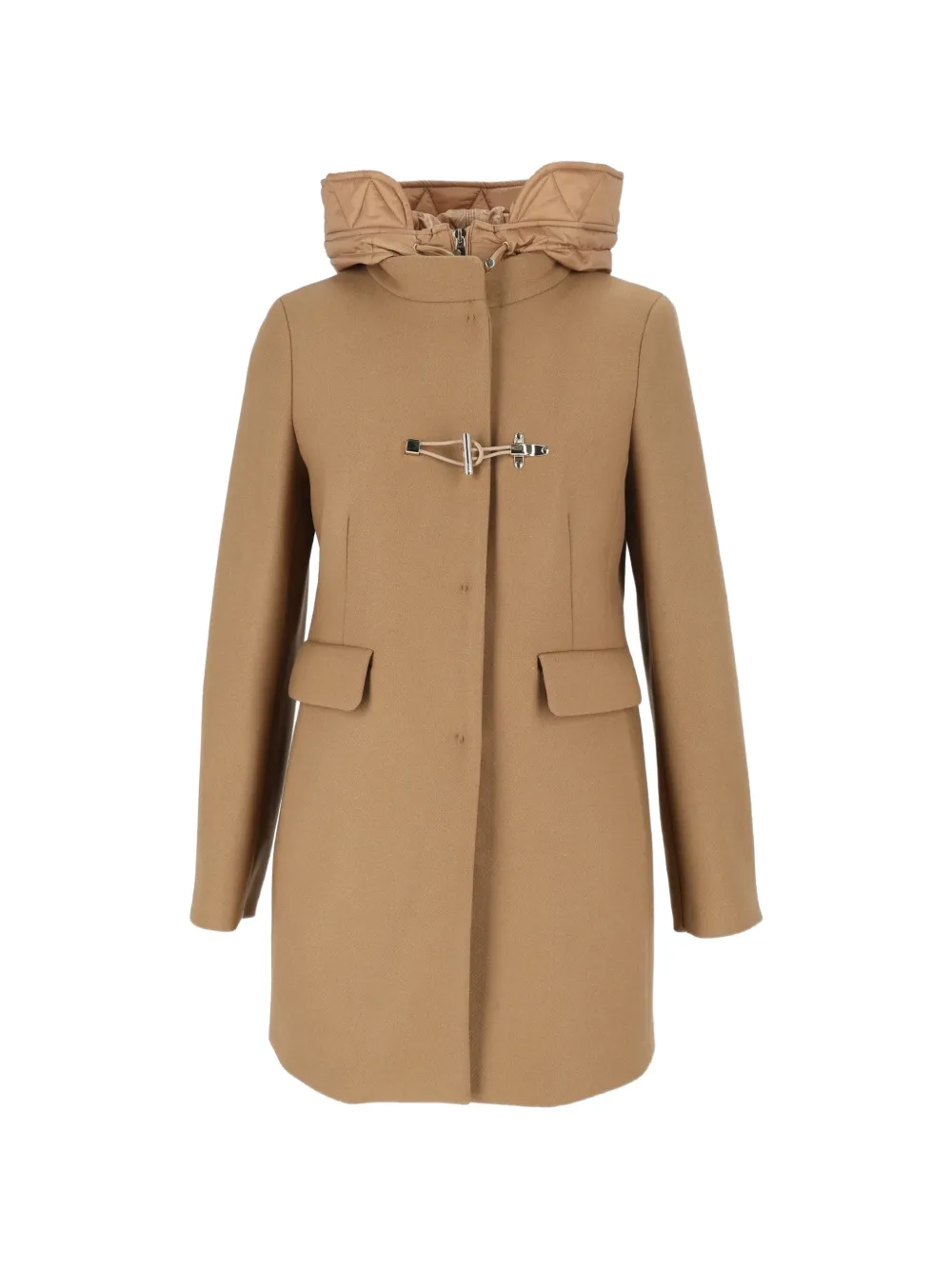 Fay toggle-fastening hooded coat - Brown