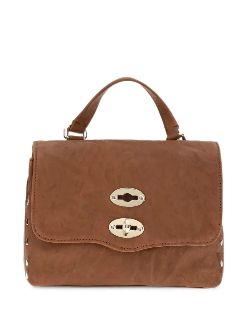 Zanellato Postina stud-embellished shoulder bag - Marrone