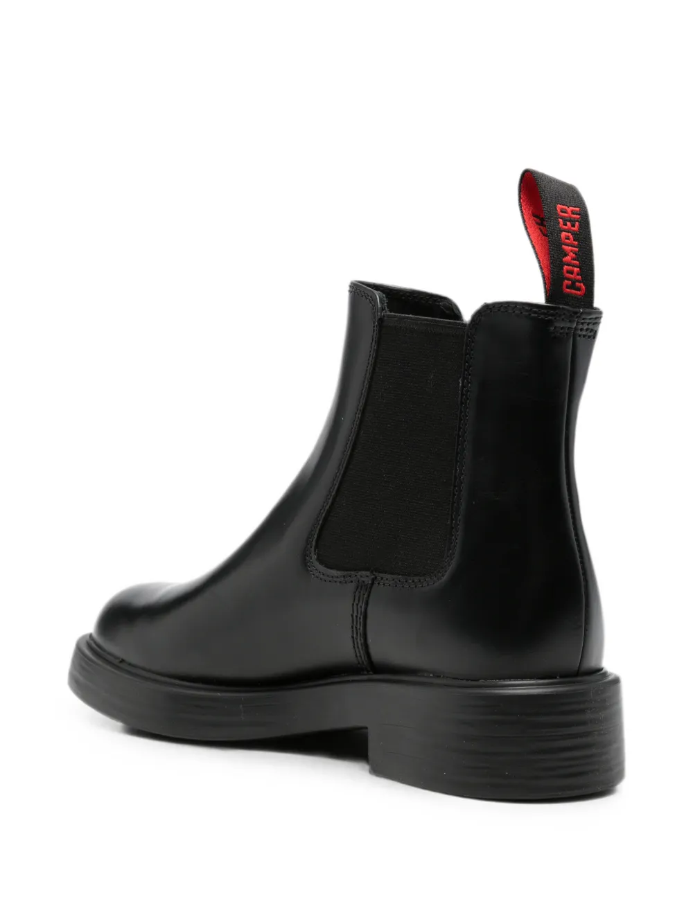 Camper Dean elasticated-panel pull-tab Chelsea boots Zwart