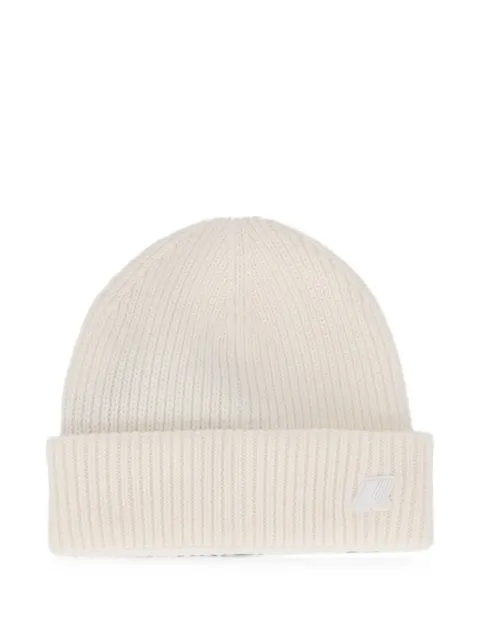 K Way Kids ribbed-knit beanie hat