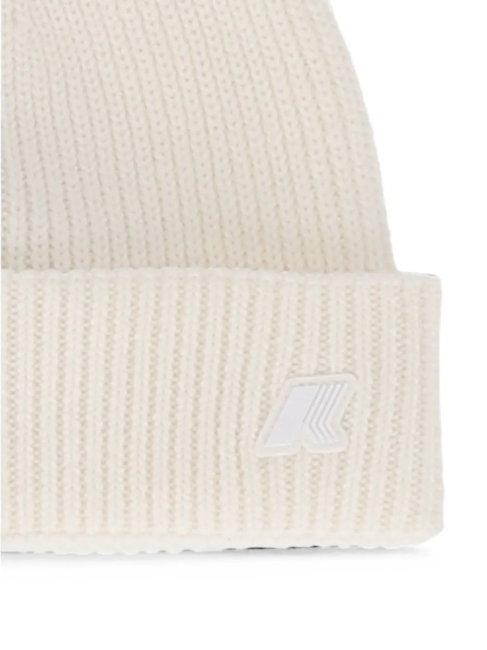 K Way Kids Ribgebreide muts Beige