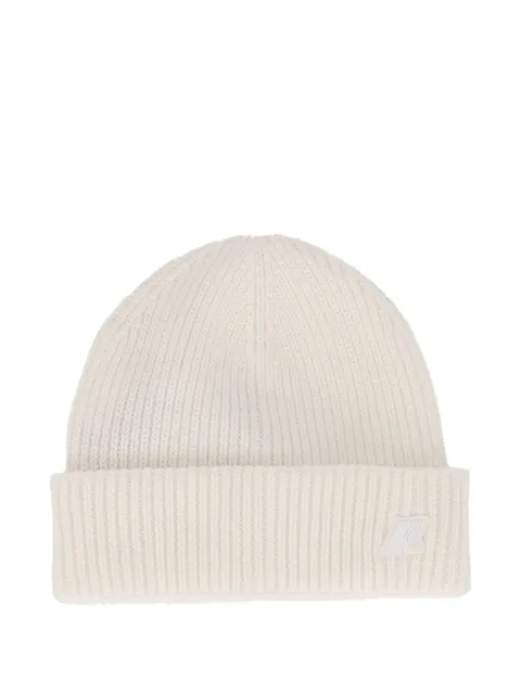 K Way Kids ribbed-knit beanie hat