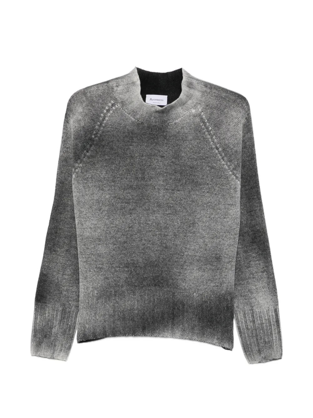 AROVESCIO gradient-effect long-sleeve sweater - Gris AROVESCIO gradient-effect long-sleeve sweater - Gris