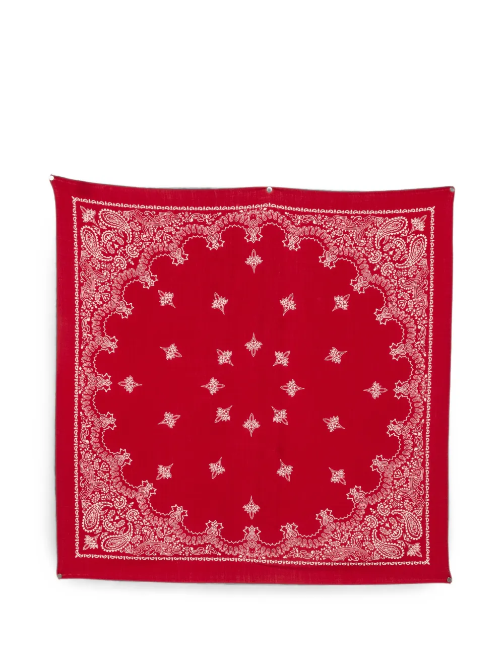 Destin paisley-print wool scarf - Rot