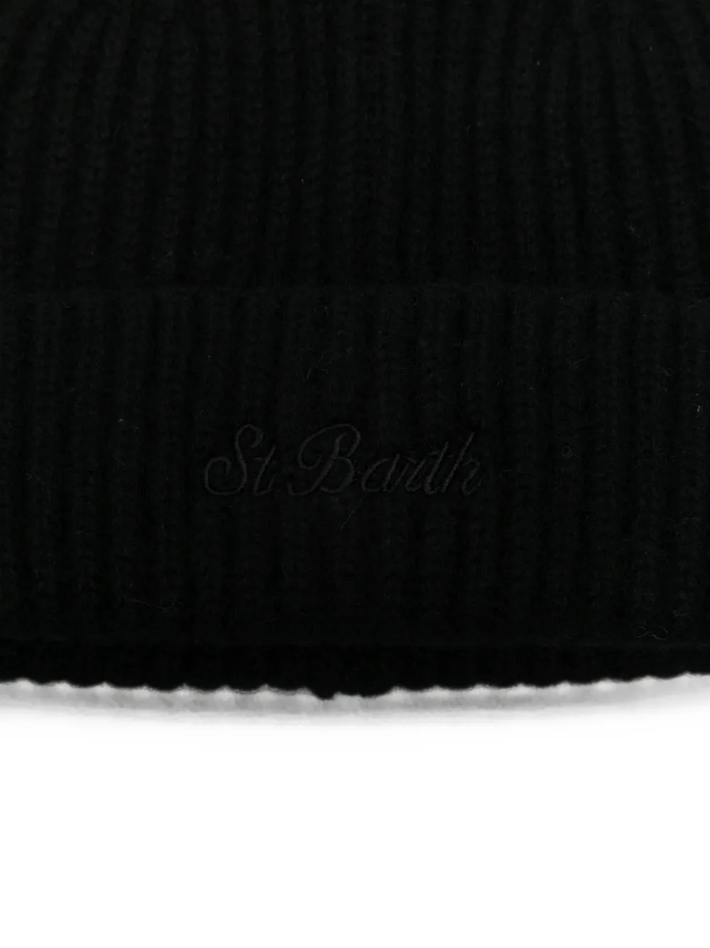 MC2 Saint Barth Ribgebreide muts Zwart