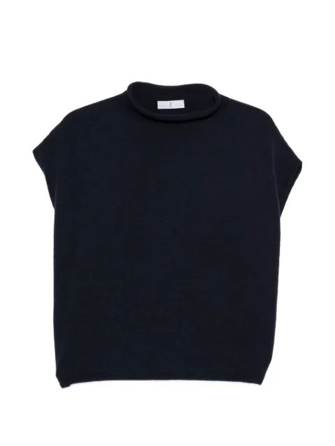 WHYCI MILANO high-neck cap-sleeve T-shirt 
