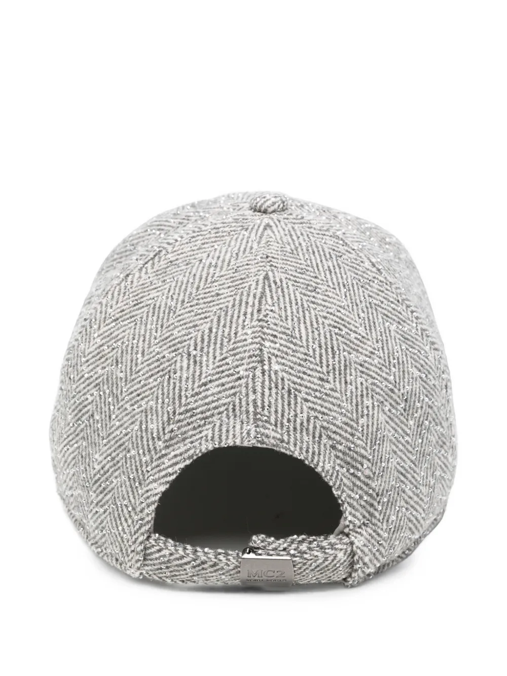 MC2 Saint Barth Honkbalpet met visgraatpatroon Grijs