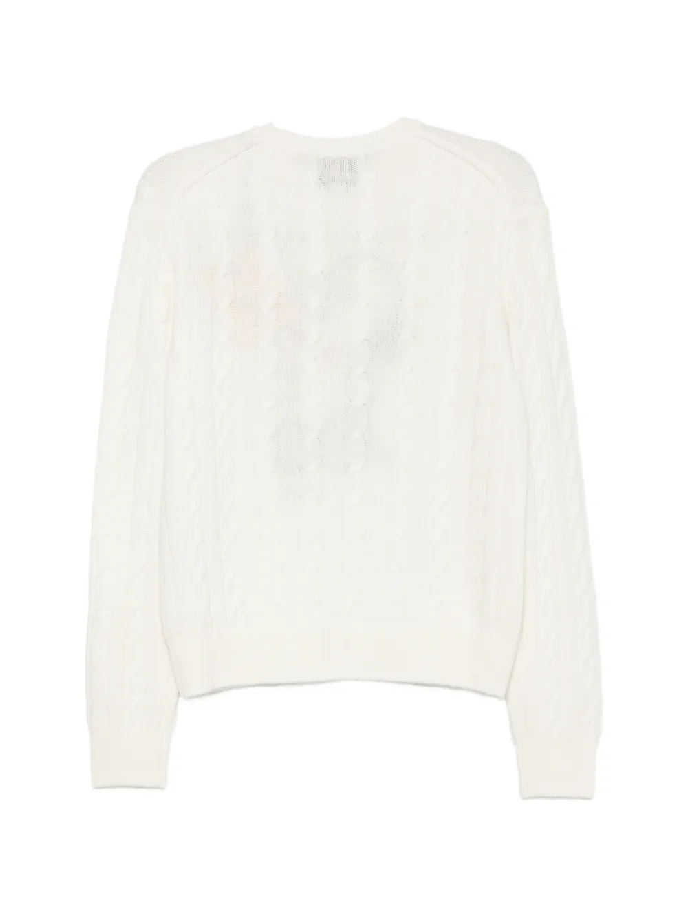 MC2 Saint Barth Snoopy cable-knit sweater Wit