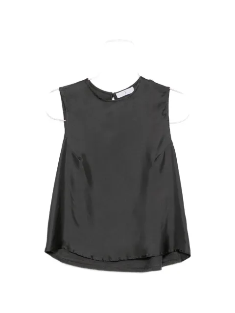 WHYCI MILANO satin-finish sleeveless top