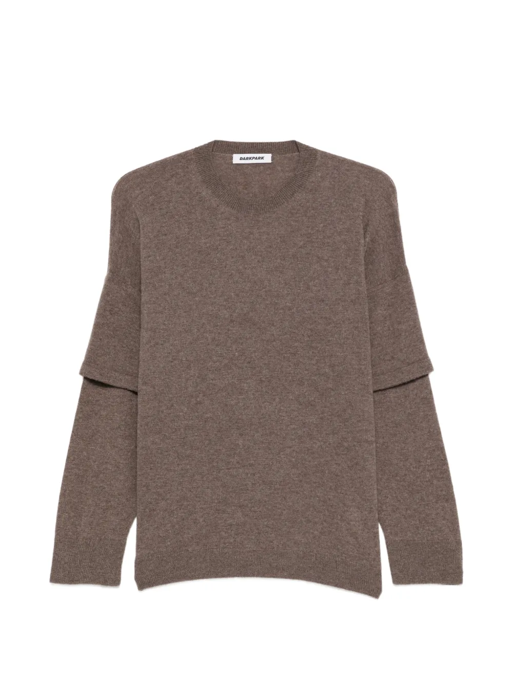 Darkpark Troy Layered-sleeve Sweater In Brown