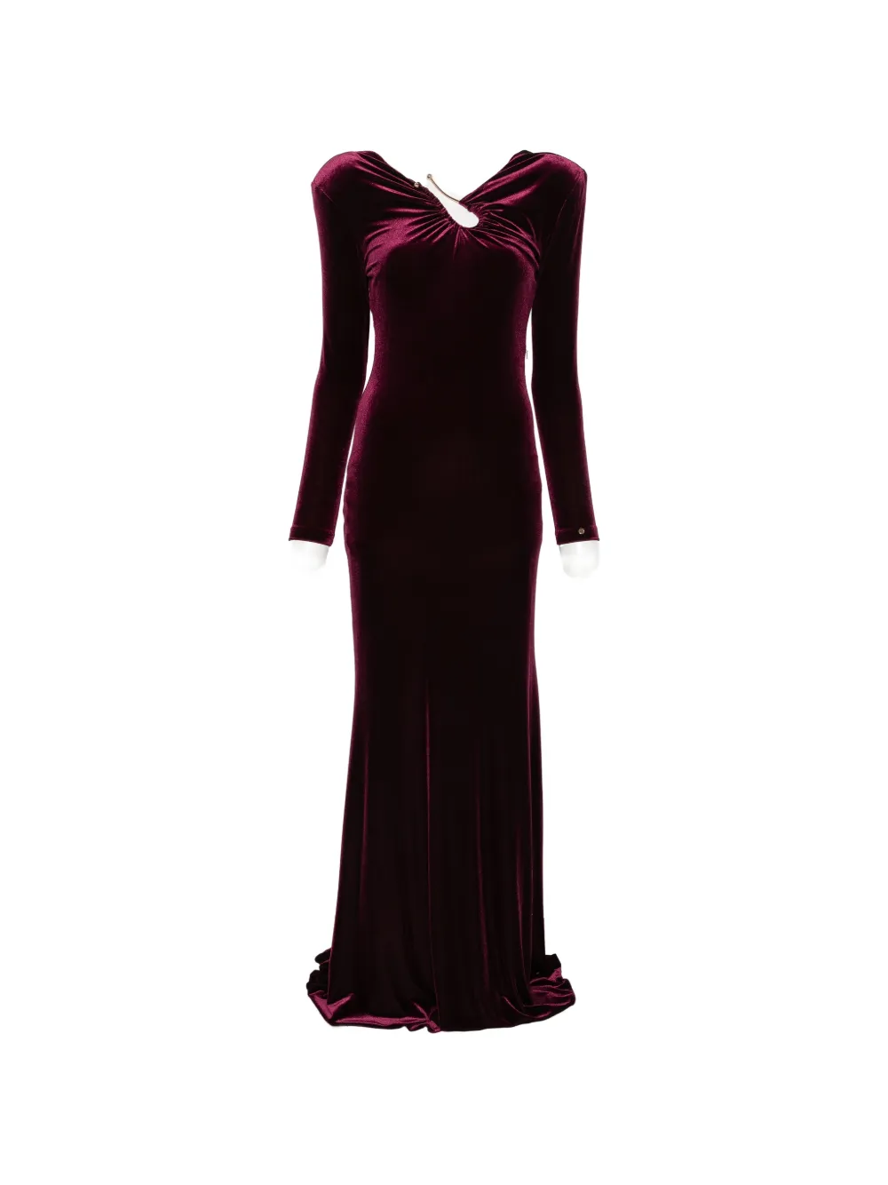 NISSA open-back velvet dress